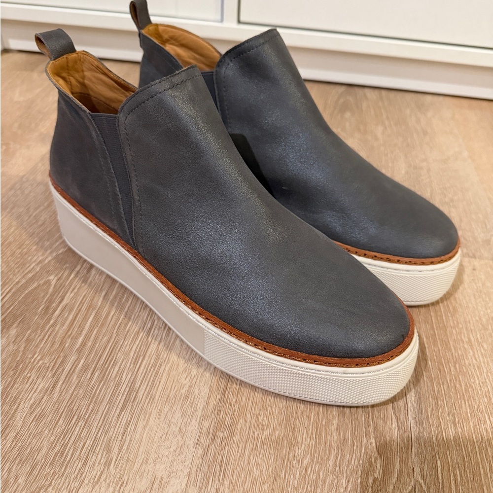 J/Slides Mika Suede Platform Slip-On Sneakers